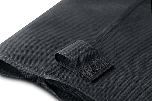 Handy Laundry Shopping Cart Liner 18 x 15 x 24 in, Black – Waterproof, Square Bottom, Adjustable Straps