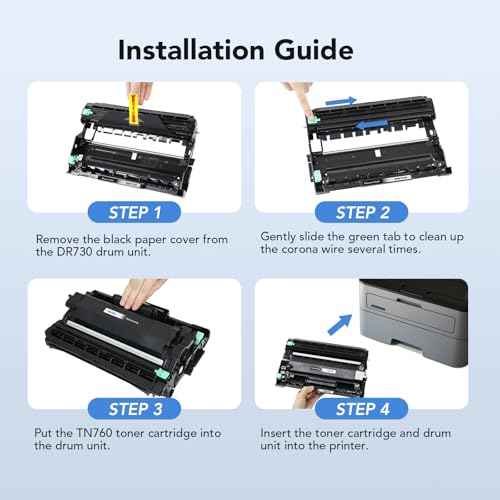 DR730 Drum Unit Brother Compatible Replacement for Brother Drum DR730 DR-730 for HL-L2350DW MFC-L2710DW DCP-L2550DW MFC-L2750DW HL-L2390DW HL-L2395DW MFC-L2690DW HL-L2370DW Printer(2 Pack, NOT Toner)