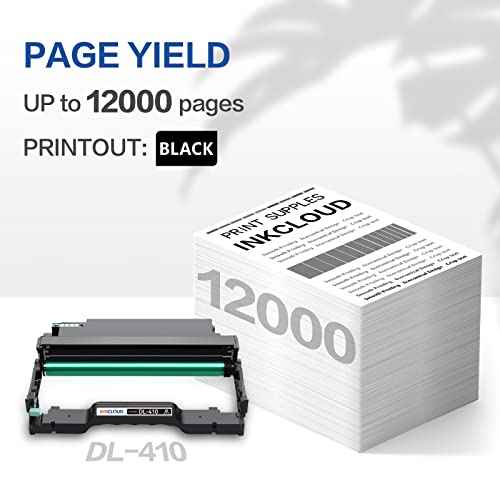 INKCLOUD DL-410 Drum Unit Compatible with Pantum DL-410 Drum Unit, Yields up to 12,000 Pages, Work with Pantum P3010, P3012, P3300, P3302,M6800, M6802, M7200, M7202, M7300 Printer