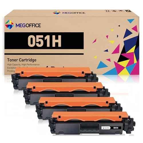 Compatible Toner Cartridge Replacement for Canon 051H 051 H CRG051 CRG-051 High Yield CRG051H for ImageCLASS MF267dw MF264dw MF269dw LBP162dw LBP161dn MF260 Series Printer (Black 4-Pack)