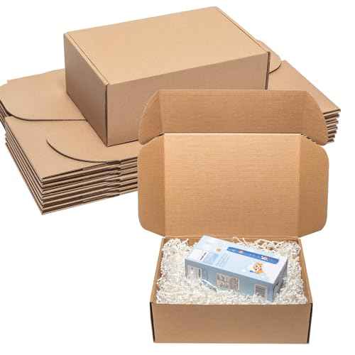 Shipping Boxes 12x9x4 Inches 20 Pack Corrugated Cardboard Mailing Boxes for Small Business, Kraft Medium Literature Mailer Packaging Supplies Brown