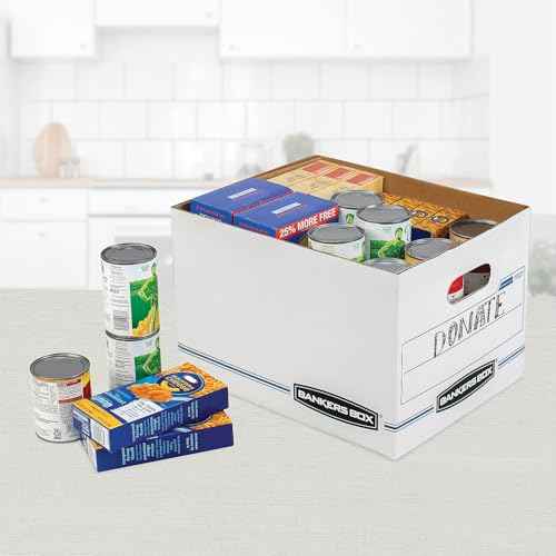 Bankers Box 4-Pack Basic Duty File Storage Boxes with Lids, Letter/Legal, STOR/FILE, (0070308)