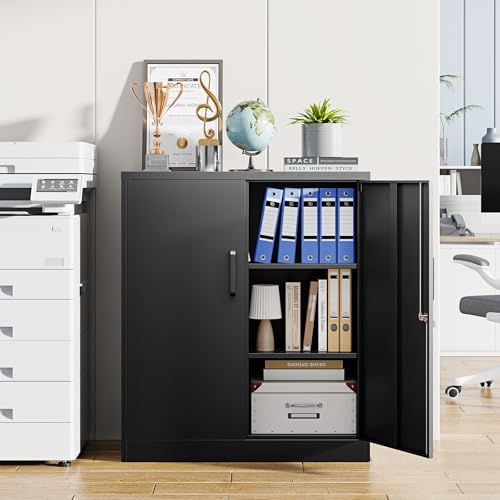 Metal Storage Cabinets with Lock, Small Locker Steel Cabinets,
