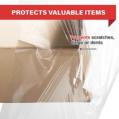 Simply Cool 4 Pack Clear 18-Inch 80 Gauge Stretch Wrap for Packing & Moving