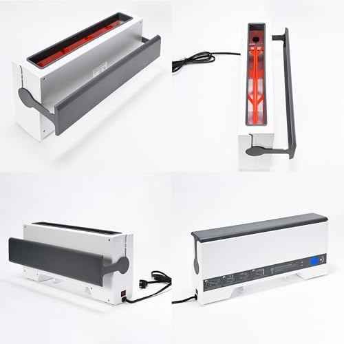 Generic Thermal Cinch Binding Machine, 12 Inch Thermal Book Binder, A4 Thermal Binding Machine with 15 Book Spines for DIY Notebook Journal Photo Document, Integrated Cooling Function