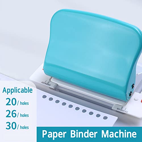 Binding Machine, Metal 10 Hole Punch Spiral Binding Machine, Easy to Use, for Making 26 Holes on B5 Paper, 30 Holes on A4, 20 Holes on A5 Book, Paper for Books, Notebooks,