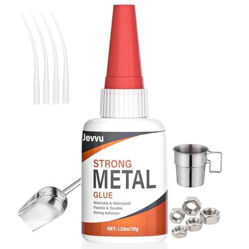 Super Glue for Metal, Clear Instant Cyanoacrylate Adhesive for Metal Repair, Waterproof, Heat-Resistant, Ideal for Steel, Aluminium, DIY, Jewelry