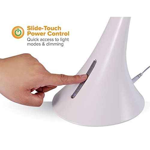 Bostitch Office Modern LED Desk Light, 8W, White (VLED1821WHITE-BOS)