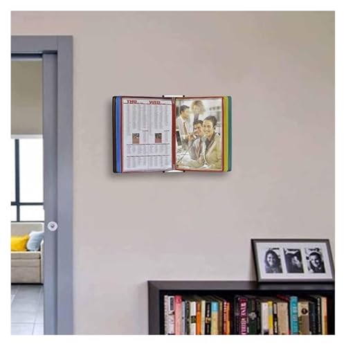 ZDJZMGZ 10-Pocket Desk Reference Organizer File Storage for A4 Documents