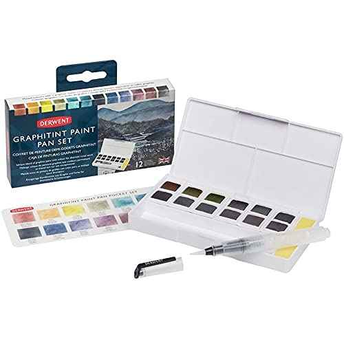 Derwent Graphitint Paint 12 Pan Palette