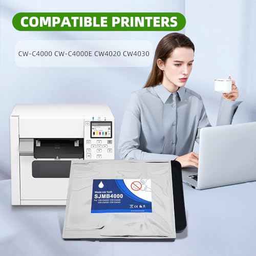 SJMB4000 Maintenance Box C33S021601 C33S021602 Colorworks CW-C4000 Waste Ink Tank Compatible for CW-C4000 CW-C4000E CW4030 Lable Printers