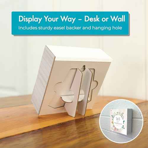 2026 Mindfulness Daily Desktop Calendar | Day To Day Tear Off Calendar with 365 Positive Affirmation Exercises for a Year of Calm Self Care, Box Calendar Gift For Women, Christmas Stocking Stuffer Gift for Home or Office