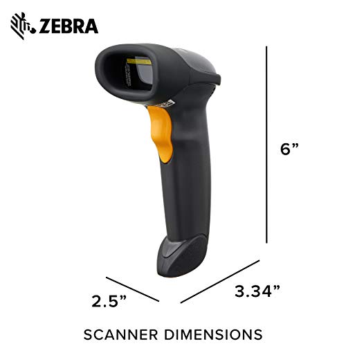 Symbol LS2208 Corded Handheld Barcode Scanner Kit with Gooseneck Stand - Twilight Black