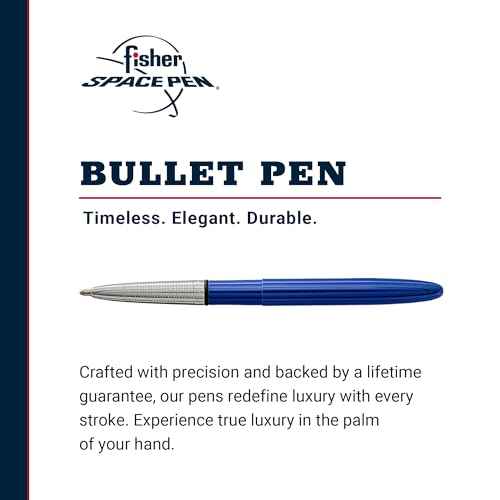 Fisher Space Pen Bullet Pen, Ballpoint, Blueberry, Brass, Black Ink, Gift Box