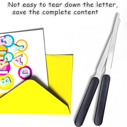 4 Pack Stainless Steel Letter Openers - Office & Home Mail Slitters