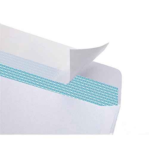 Aimoh 300#6 3/4 Security Tinted Self-Seal Envelopes - No Window, EnveGuard, Size 3-5/8 X 6-1/2 Inches - White - 24 LB - 300 Count (34300)