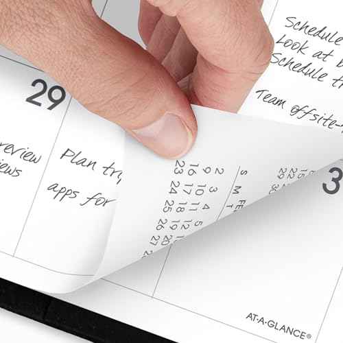 AT-A-GLANCE 2026 Planner, Monthly, 7" x 10", Large, Designer Cover, Black (704320526)