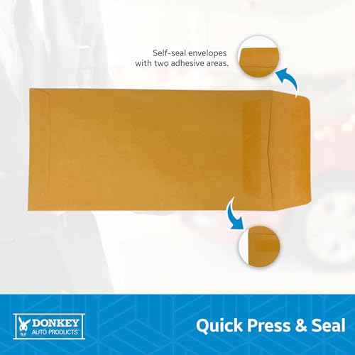 Pre-Printed License Plate Envelopes - Self Seal - (100 per Box)