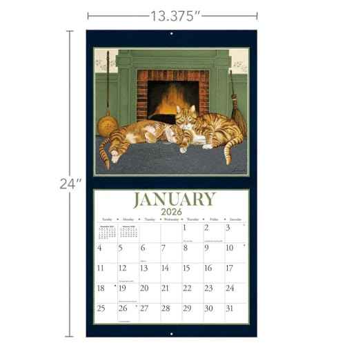 Lang Companies, American Cat Special Edition 2026 Wall Calendar, 12.5'' X 14'', 12-Month Calendar with Stapled Binding