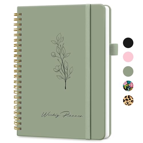 Taja Undated Weekly Planner with To Do List & Habit Tracker - A5 Green