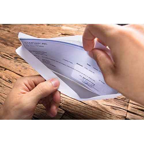 ValBox 500 Count #10 Double Window Envelopes 4-1/8x9-1/2" Self Seal Security Envelopes for QuickBooks Invoices, Business Statements and Legal Documents
