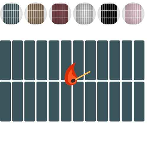 24 Count Sheet of Color Adhesive Match Striker Strip Stickers (2" x 1/2") | Replacement Stryker Stricker for Safety Matches | Peel & Stick Flint Lighter Pad for Craft Wooden Mach Book (Green)