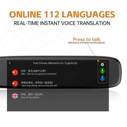 Translator Pen for Dyslexia & Language Learning ? Instant Voice Translation in 112 Languages, Text-to-Speech OCR Scanner, Offline & Online Portable Translator for Students,Travel & Adults