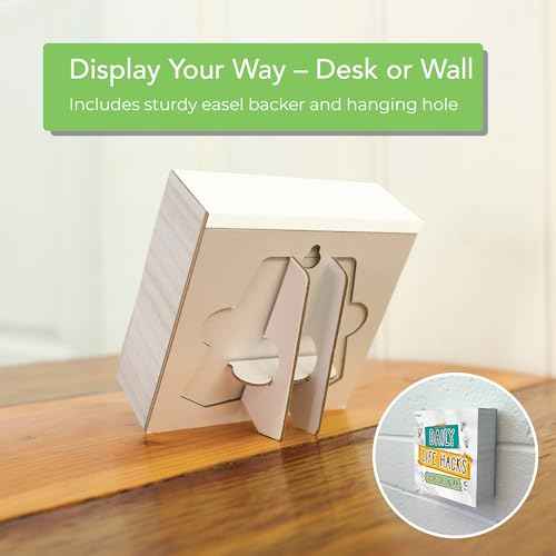 2026 Daily Life Hacks Desktop Calendar | Day To Day Tear Off Calendar with 365 Interesting Hacks & Facts for Everyday of the Year, Fun Box Calendar Gift For Men or Women, Christmas Stocking Stuffer Gift for Home or Office