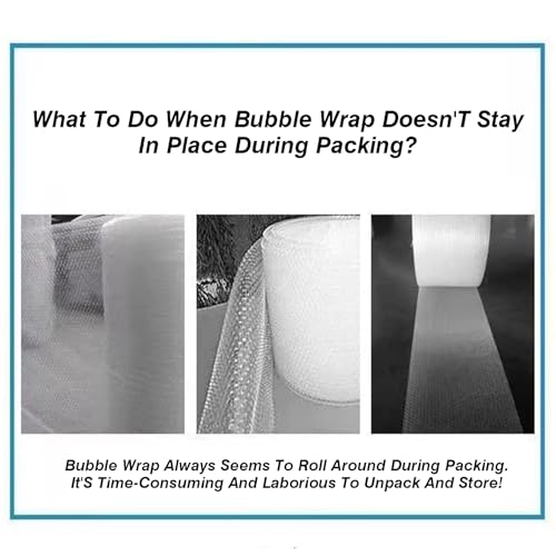 64x52x30cm Bubble Wrap Dispenser Stand - Heavy Duty Roll Holder for Moving & Shipping