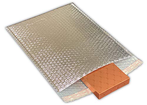 8x11 Thermal Foil Bubble Mailers - 3/16 Inch Thickness, 100 Pack