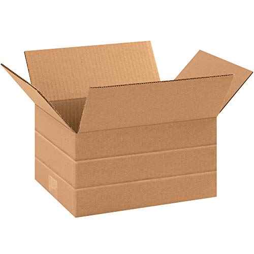 Aviditi Shipping Boxes Multi-Depth 10"L x 8"W x 6"H, 25-Pack | Corrugated Cardboard Box for Packing, Moving and Storage