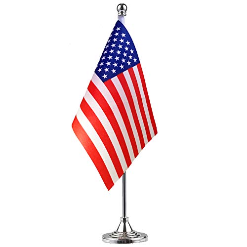 GentleGirl USA Table Flag - American Desk Flag for Office & Home Decor