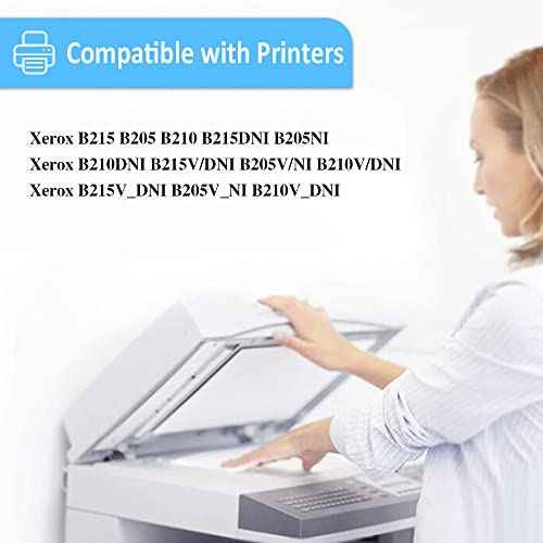 Compatible B215 B205 B210 106R04347 Toner Cartridge High Capacity 3000 Pages for Xerox B205 B210 B215 B205NI B205MFP B210DNI B215DNI B215MFP Printers ( Black, Pack x1 )