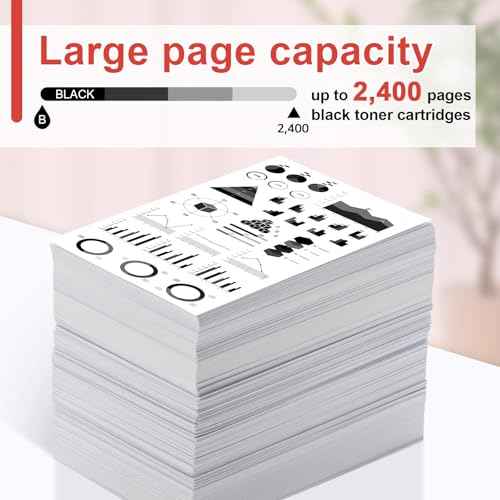 NineLeaf Compatible Toner Cartridge Replacement for Canon 137 CRG137 9435B001AA use for ImageClass MF247dw LBP151dw MF212w MF216n MF217w MF227dw MF236n MF244dw MF249dw Printer (Black,4-Pack)