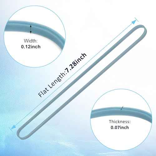 Large Rubber Bands, 120 Pcs, 7x1/8 Inches, Assorted Colors, Rubber Bands Office Supplies