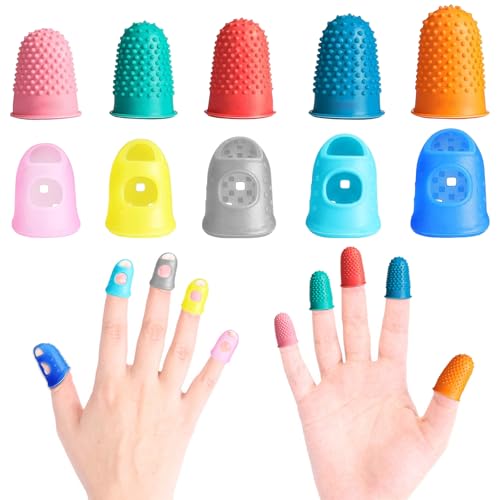 30 Pcs Rubber Finger Guards for Sewing, Thimbles & Hand Protection