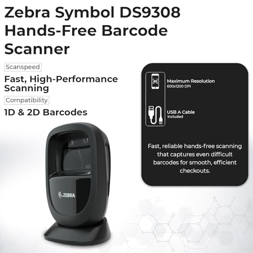ANYHDD DS9308 Presentation Barcode Scanner 1D/2D USB-A Corded