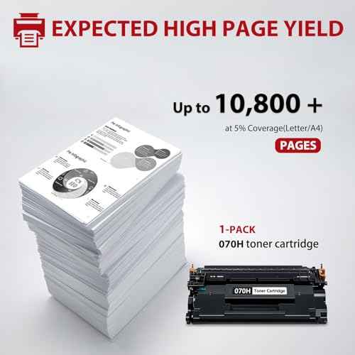 070H Toner Cartridge Compatible for Canon 070H Toner Cartridge Compatible for Canon imageCLASS MF465dw MF462dw LBP246dw LBP247dw Printer (10,800 Pages)