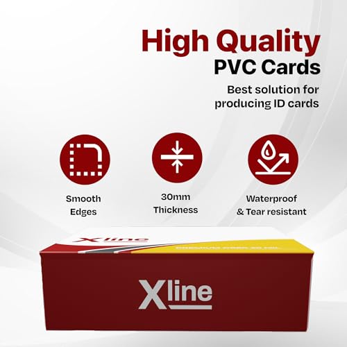 X LINE CR80 30Mil Graphic Quality PVC Cards – 500 Pack (500 Card)