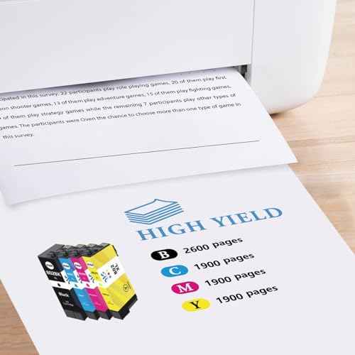 Weemay 802xl Ink Cartridge Remanufactured Replacement for Epson 802XL Ink Cartridges Combo Pack for Epson Workforce Pro WF-4720 WF-4730 WF-4734 WF-4740 EC-4020 EC-4030 Printers (4 Pack)