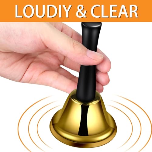 Classic Hand Bell for Weddings, Parties & Christmas – Vintage Dinner Bell