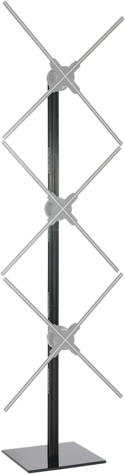 Missyou 3D Hologram Fan Stand - Vertical 3-Unit Splicing Bracket for 56/65/70cm Projectors | Heavy Duty Metal Wall Structure - Perfect Tech Gift for Festivals