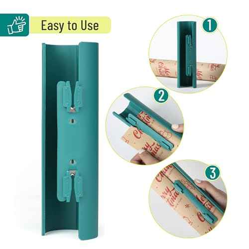 Mr. Pen- Wrapping Paper Cutter, 2 pcs, Deep Teal, Gift Wrap Cutter Tool, Christmas Gift Wrapping Paper Cutter Slider