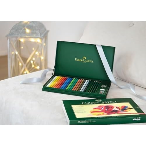 Faber-Castell Art & Graphic Polychromos Colour Pencil, Gift Set, Mixed MediaMulticoloured, Polychromos Gift Set, For Art, Craft, Drawing, Sketching, Home, School, University, Colouring