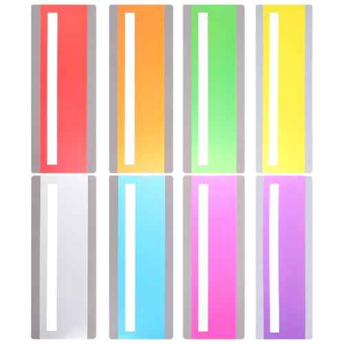 8Pcs Guided Reading Strips Colored Highlight Bookmarks Reader Bookmark Line Trackers for Kids Dyslexia Reading Strips Tools