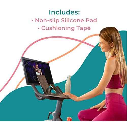 SELINA for Peloton Bike Desk Tray Table for Laptop, Tablet, Phone & More | Premium Clear Acrylic Tray Compatible with The Peloton Bike Standard Peloton Accessories (Bike Standard)