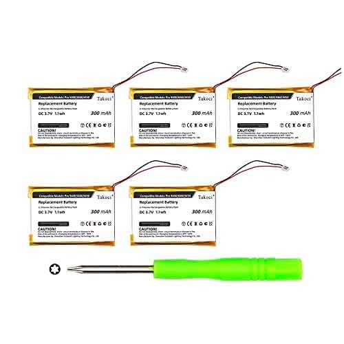 5 Pack Replacement Battery for Jabra Pro 9400 Series Wireless Headset,fits Part Number 14192-00 AHB412434PJ 3.7V 300mAh