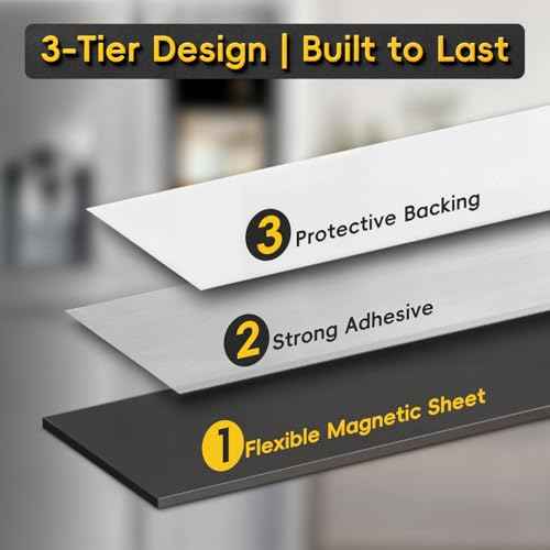 Magnetic Strips Self Adhesive,6 Pack 6" x 1" (150 x25 x 2 mm) Sticky Back Magnet Tapes, Flexible Durable Magnet Stickers for Classroom Office Kitchen, Fridge, DIY, Crafts