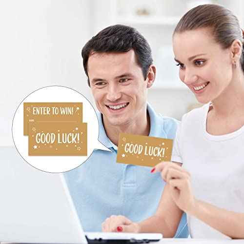 1200 Pcs Classic Enter to Win Raffle Tickets Cards 3.5 x 2 Inch Entry Form Ticket Cards for Contest, Auction, Raffles, Ballot Box with Space for Name, Email Address Phone Number Fields (1200)