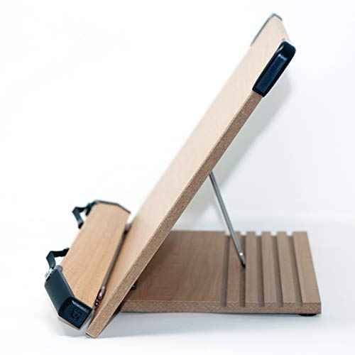 BS2500 Large 16x10.5 Portable Adjustable Foldable Bookstand Holder for Reading Hands Free Large Thick Heavy Textbooks Cookbooks Tablets